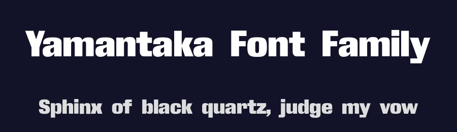 Yamantaka Font Family by Michael Cina — Sans Serif Font — thumbnail 2