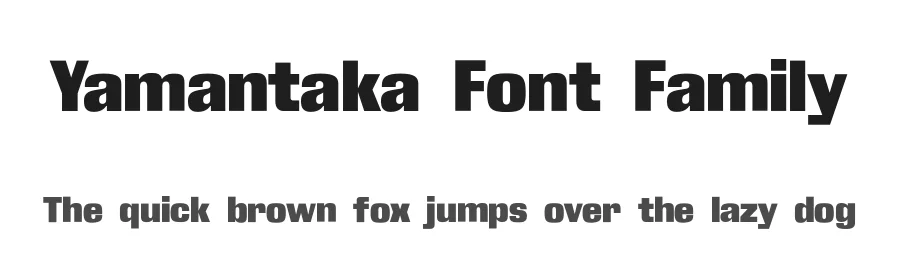 Yamantaka Font Family by Michael Cina β Sans Serif Font