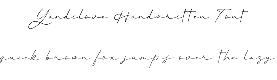 Yandilove Handwritten Font by andikastudio — Script Handwritten Font