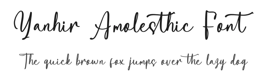 Yanhir Amolesthic Font by letterenastudios — Script Handwritten Font