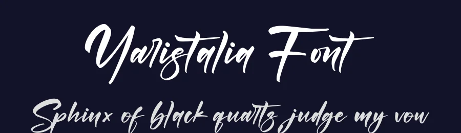 Yaristalia Font by letternity — Script Handwritten Font — thumbnail 2