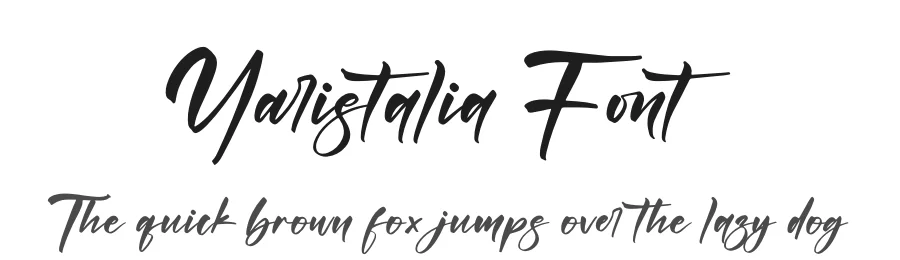 Yaristalia Font by letternity — Script Handwritten Font