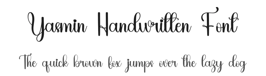 Yasmin Handwritten Font by inermediaSTUDIO — Script Handwritten Font