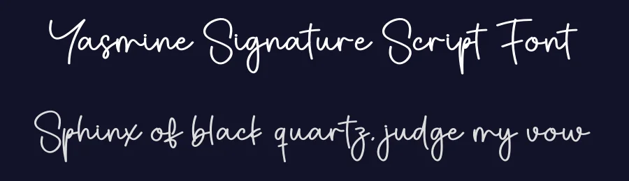 Yasmine Signature Script Font by creativeletter — Script Handwritten Font — thumbnail 2