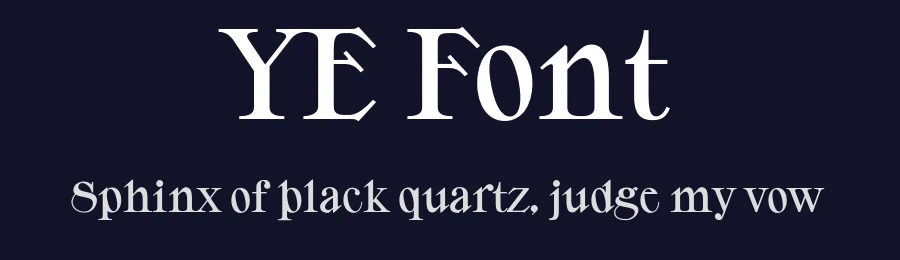 YE Font by That That Creative — Serif Font — thumbnail 2