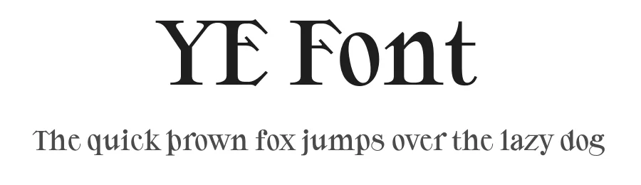 YE Font by That That Creative — Serif Font