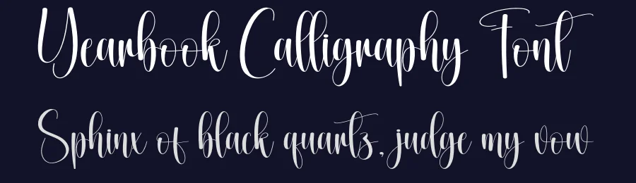 Yearbook Calligraphy Font by creativeletter — Script Handwritten Font — thumbnail 2