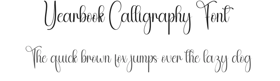 Yearbook Calligraphy Font by andikastudio — Script Handwritten Font