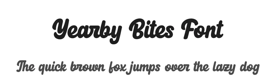 Yearby Bites Font by ErgibiStudio — Script Handwritten Font