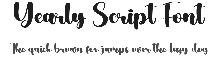 Yearly Script Font by creativeletter — Script Handwritten Font