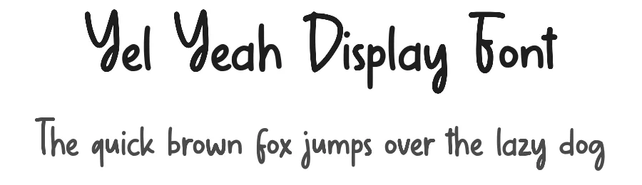 Yel Yeah Display Font by Allouse.Studio — Display Font