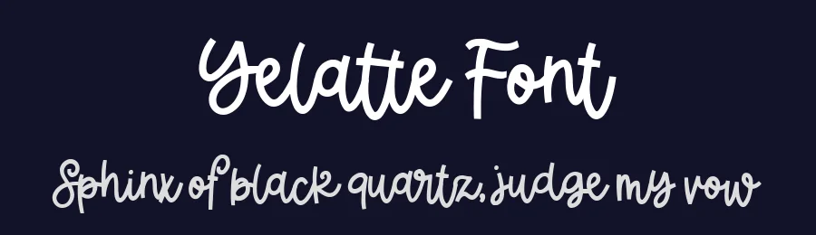 Yelatte Font by metafontsy — Script Handwritten Font — thumbnail 2