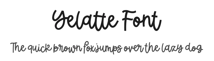 Yelatte Font by metafontsy — Script Handwritten Font