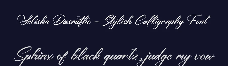 Yeliska Dasmithe – Stylish Calligraphy Font by letterenastudios — Script Handwritten Font — thumbnail 2