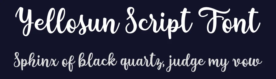 Yellosun Script Font by GemesFont — Script Handwritten Font — thumbnail 2