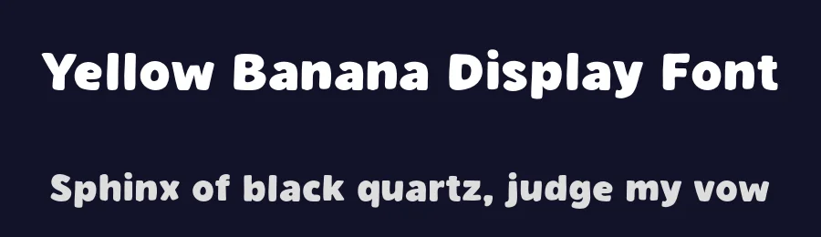 Yellow Banana Display Font by Mjtype — Display Font — thumbnail 2