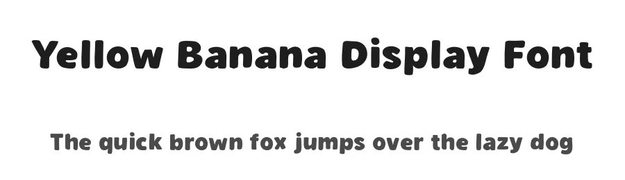 Yellow Banana Display Font by Mjtype — Display Font