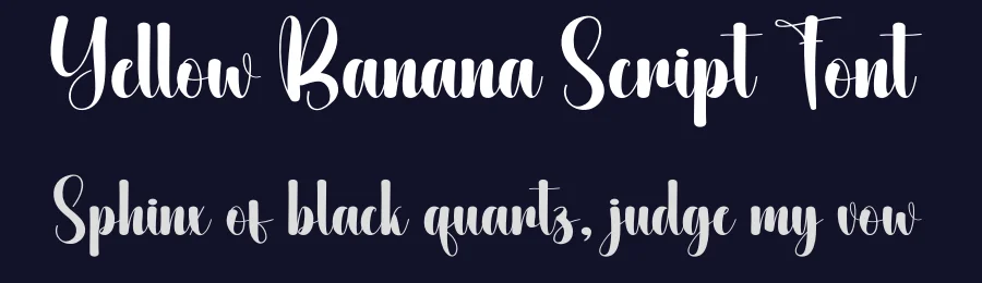 Yellow Banana Script Font by creativeletter — Script Handwritten Font — thumbnail 2