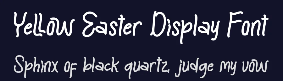 Yellow Easter Display Font by Yoga Letter — Display Font — thumbnail 2