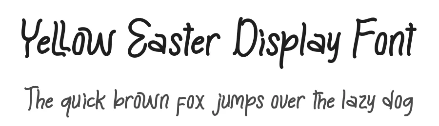 Yellow Easter Display Font by Yoga Letter — Display Font