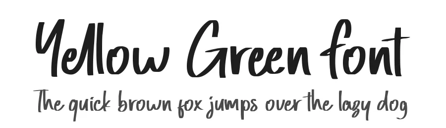 Yellow Green Font by Nox Studio — Script Handwritten Font
