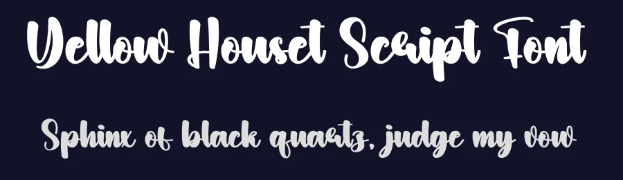 Yellow Houset Script Font by creativeletter — Script Handwritten Font — thumbnail 2