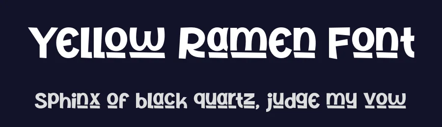 Yellow Ramen Font by roomspace.cl — Decorative Font — thumbnail 2