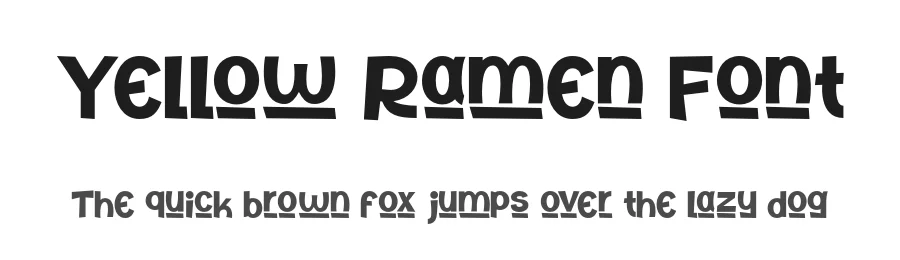 Yellow Ramen Font by roomspace.cl — Decorative Font