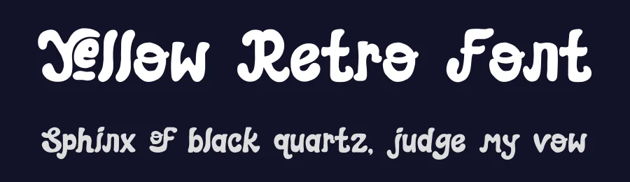 Yellow Retro Font by Minimalist Eyes — Display Font — thumbnail 2
