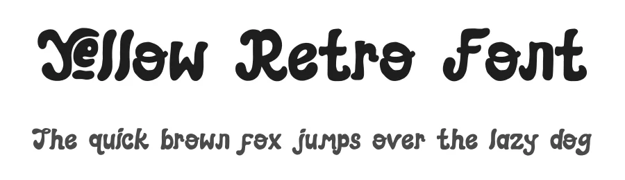 Yellow Retro Font by Minimalist Eyes — Display Font