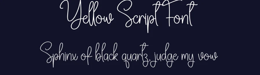 Yellow Script Font by creativeletter — Script Handwritten Font — thumbnail 2