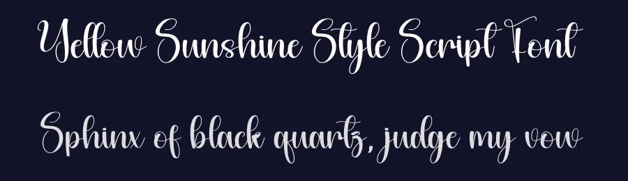 Yellow Sunshine Style Script Font by andikastudio — Script Handwritten Font — thumbnail 2