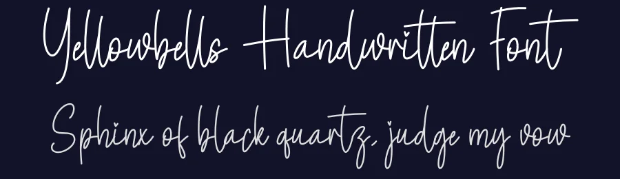 Yellowbells Handwritten Font by creativeletter — Script Handwritten Font — thumbnail 2