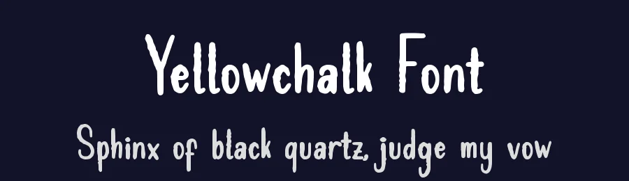 Yellowchalk Font by qwrtype — Decorative Font — thumbnail 2