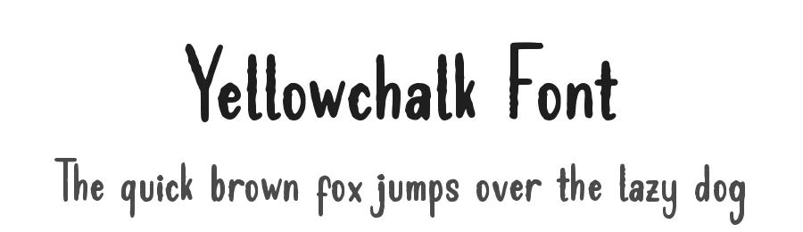 Yellowchalk Font by qwrtype — Decorative Font