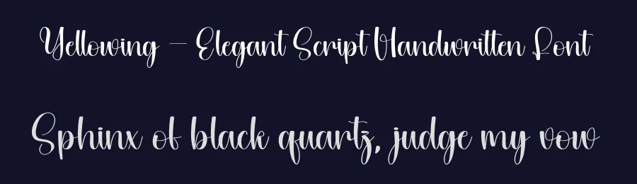 Yellowing – Elegant Script Handwritten Font by andikastudio — Script Handwritten Font — thumbnail 2