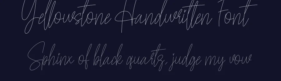 Yellowstone Handwritten Font by creativeletter — Script Handwritten Font — thumbnail 2