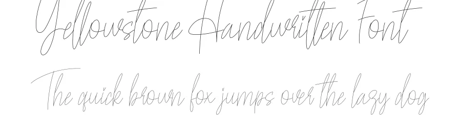 Yellowstone Handwritten Font by creativeletter — Script Handwritten Font