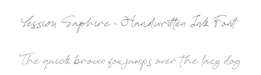 Yessiou Saphire – Handwritten Ink Font by stylishtype.co — Script Handwritten Font