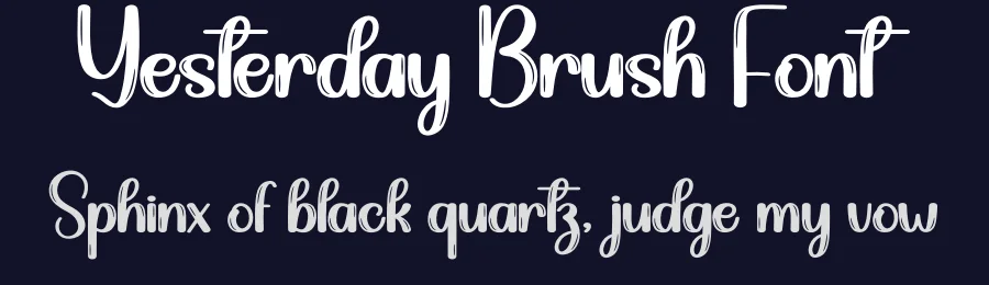 Yesterday Brush Font by creativeletter — Script Handwritten Font — thumbnail 2