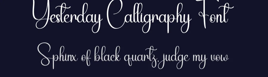 Yesterday Calligraphy Font by andikastudio — Script Handwritten Font — thumbnail 2