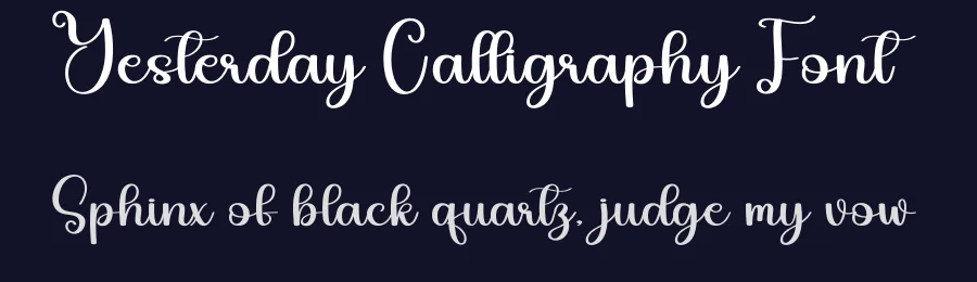 Yesterday Calligraphy Font by andikastudio — Script Handwritten Font — thumbnail 2