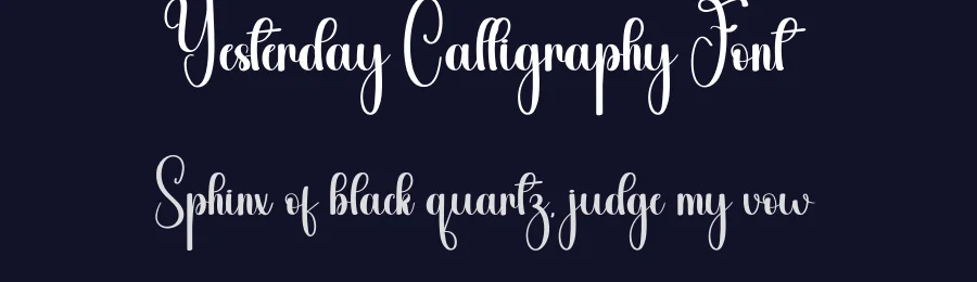 Yesterday Calligraphy Font by andikastudio — Script Handwritten Font — thumbnail 2