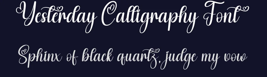 Yesterday Calligraphy Font by creativeletter — Script Handwritten Font — thumbnail 2