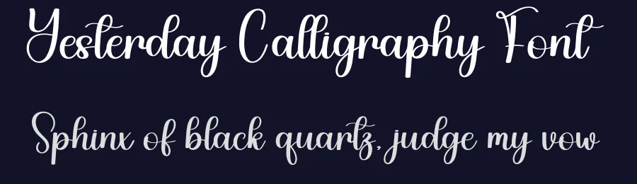 Yesterday Calligraphy Font by andikastudio — Script Handwritten Font — thumbnail 2