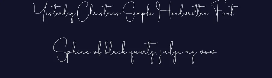 Yesterday Christmas Simple Handwritten Font by creativeletter — Script Handwritten Font — thumbnail 2