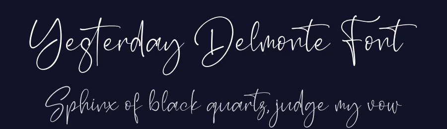 Yesterday Delmonte Font by perspectype — Script Handwritten Font — thumbnail 2