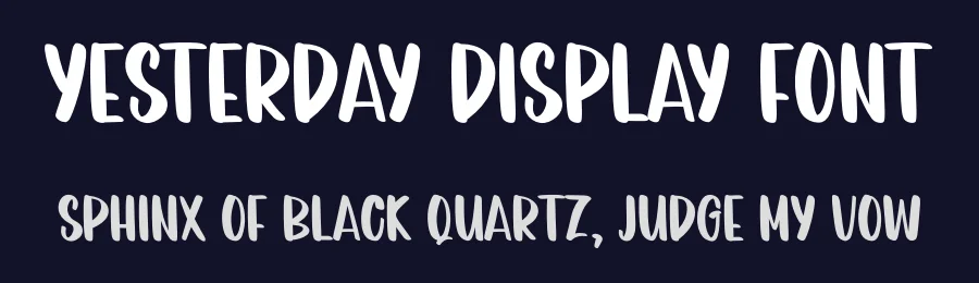 Yesterday Display Font by inermediaSTUDIO — Display Font — thumbnail 2