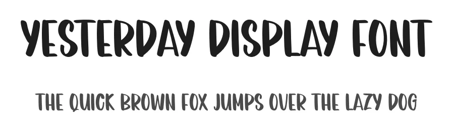 Yesterday Display Font by inermediaSTUDIO — Display Font