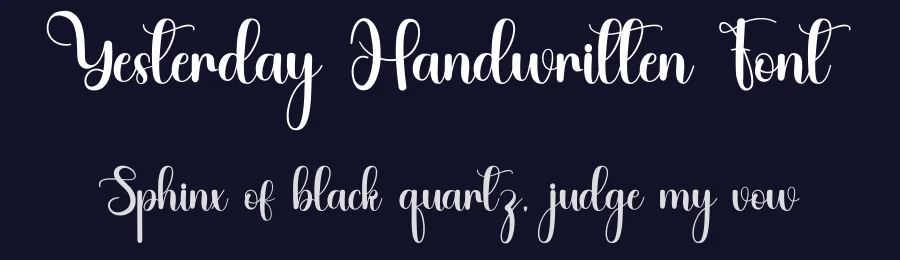 Yesterday Handwritten Font by inermediaSTUDIO — Script Handwritten Font — thumbnail 2